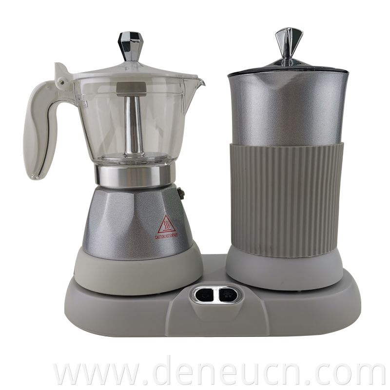 New design Colorful espresso coffee maker & milk froth Cappuccinoset coffee machine 4cups& 8cups